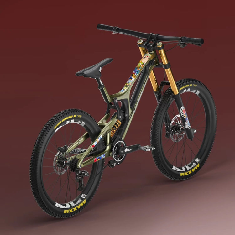 ENLEE 11pcs /Set Mountain Bike Frame Color Changing Anti-Scratch Sticker Waterproof Protective Film For Cycling Equipment, Model: Colorful Forest