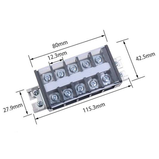 CHINT TD-305 Terminal Block Rail Type Wiring Block Paralleling Wires Wire Connector