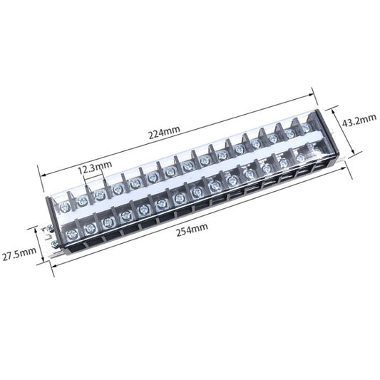 CHINT TD-3015 Bornier Rail, Bloc de câblage, Connecteur de fils en parallèle