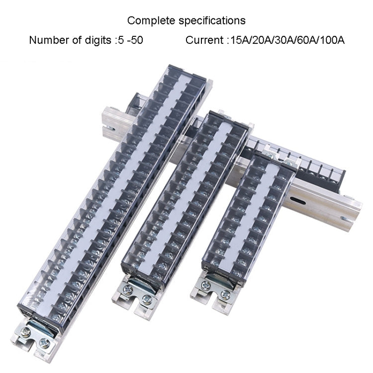 CHINT TD-1550 Terminal Block Rail Type Wiring Block Paralleling Wires Wire Connector
