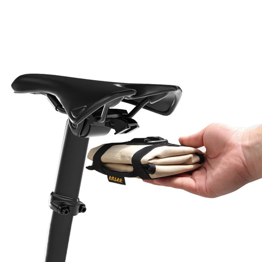 ENLEE EN-5641412 Sac de Selle de Vélo de Route Pochette de Rangement de Selle de Bicyclette Kit de Réparation à Clipser (Noir)
