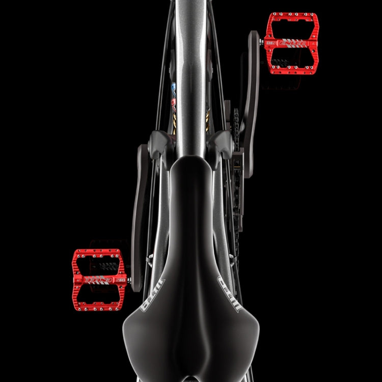 ENLEE R5 1pair Mountain Bike Pedals Bicycle Cycling Wider Non-Slip Footrest Bearing(Purple)