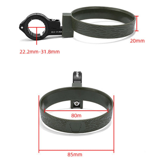 Support de porte-gobelet de vélo ENLEE KF-2.0, porte-bouteille pour poussette, porte-tasse à thé (noir foncé)
