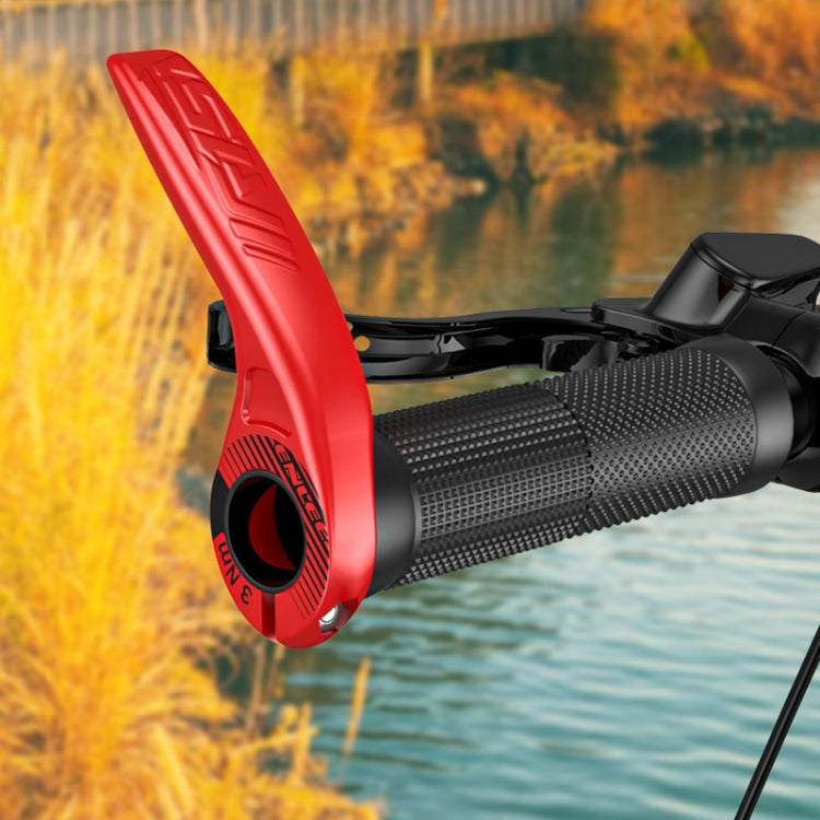 ENLEE E-45616 1pair Bicycle Handlebar Covers Cow Sheeps Horn Grips Joystick Sleeve Accessories(Red)