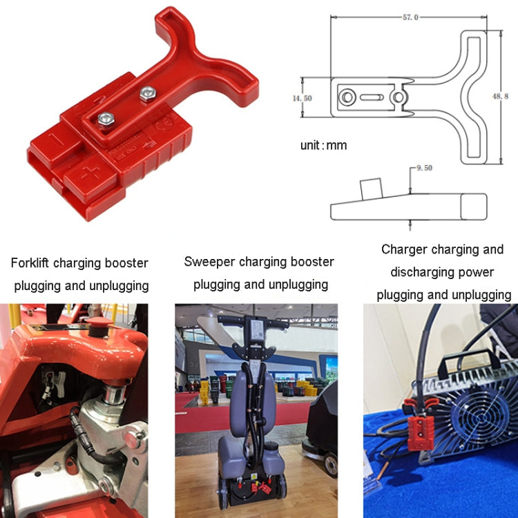 SG112G1-GY SG50A 600V Anderson Connecting Puller Solar Connector Forklift Charging Plug
