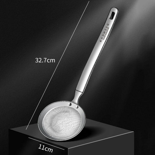 Kacheeg 304 Stainless Steel Soymilk Spoon Kitchen Oil Filter Ladle, Size: 11 x 32.7cm