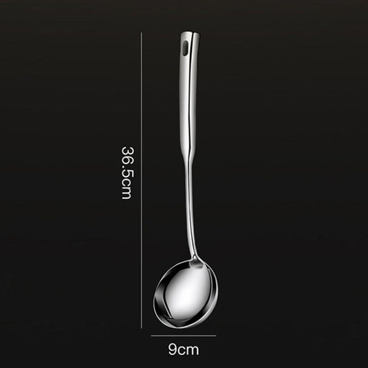 Kacheeg Household Stainless Steel Spatula Kitchenware Kitchen Cooking Tools, Style: Soup Spoon