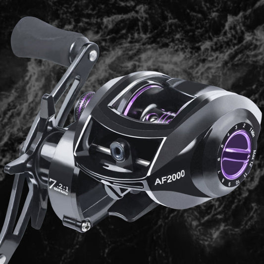 LINNHUE AF2000 7:2:1 Speed Ratio Fishing Reel 8KG Max Drag Metal Spool, Spec: Left Hand Model
