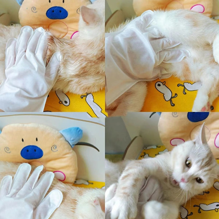 6pcs /Pack KIMHOME Pet No-Rinse Gloves Wipes Dogs Cats Bathing Deodorizing Cleaning Dry Cleaning Pet Supplies