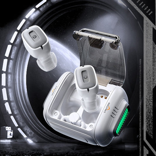 REMAX GameBuds G6 Écouteurs de jeu sans fil Bluetooth transparents Réduction du bruit ENC Écouteurs de jeu intra-auriculaires (Blanc ivoire)
