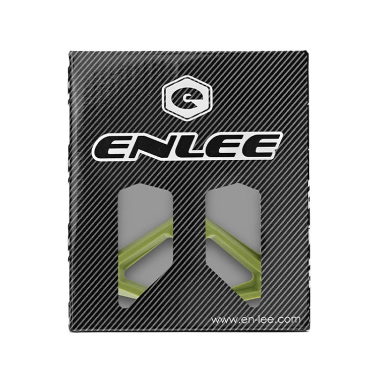 ENLEE F228 1 paire Pédales de vélo en nylon Repose-pieds de VTT élargis pour le cyclisme (Vert olive)