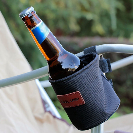 COOL CAMP CF-7007 Support de rangement multifonctionnel pour camping en extérieur Porte-gobelet Housse de bouteille d'eau (noir)