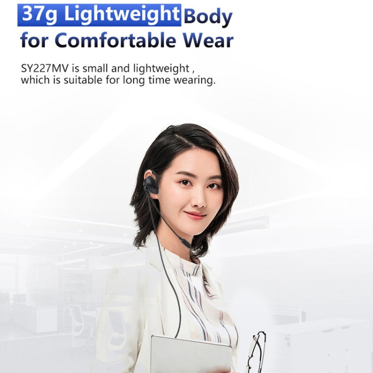 SOYTO SY227 Single-side Operator Ear Hook Headset Corded Computer Headset, Interfaces: 3.5mm
