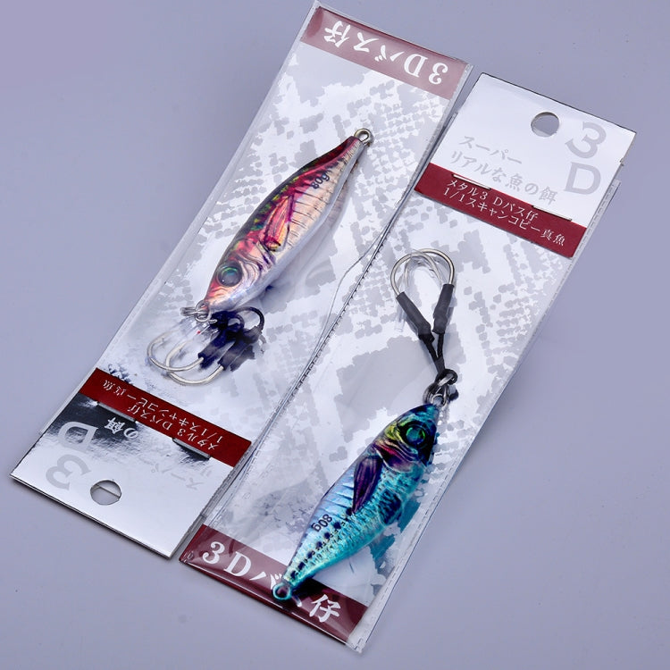 PROBEROS LF136 Fishing Lure 3D Spray Painted Imitation Bait Long Casting Freshwater Fishing Warbler Bass Leader Lure, Size: 80g(Color E)
