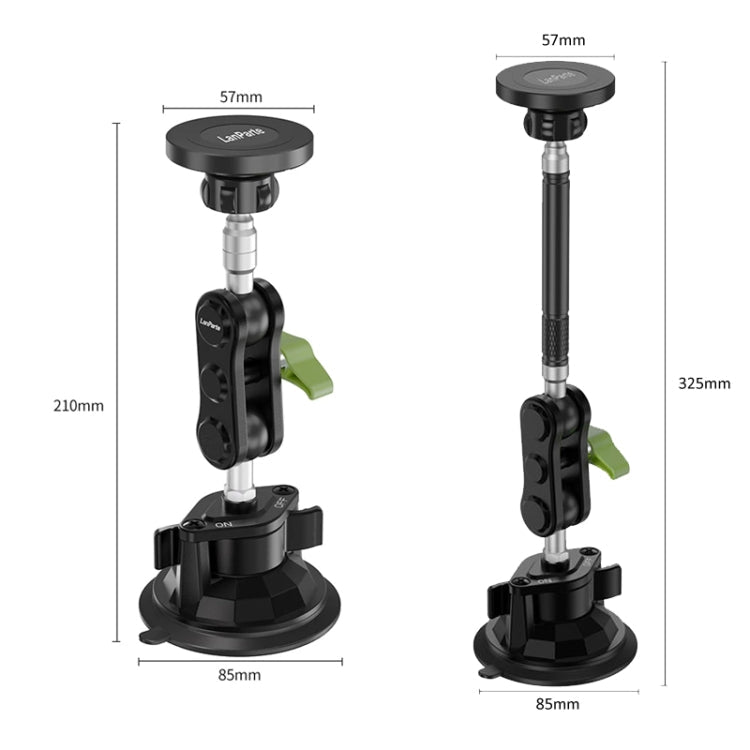 Lanparte Magnetic Car Phone Holder Adjustable Suction Cup Navigation Stand RBA-M01NLB
