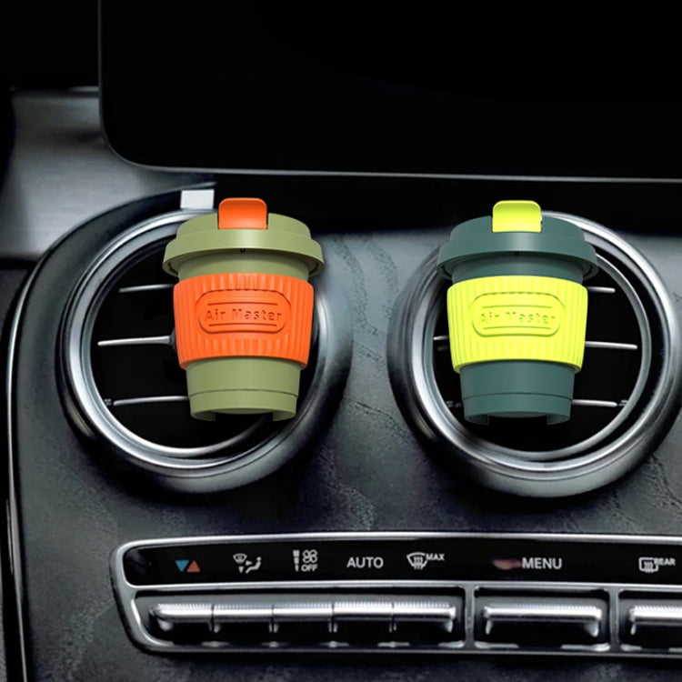 BEN.JACK 4pcs /Set Coffee Cup Air Outlet Aromatherapy Refill Tablets(Morning Lily)