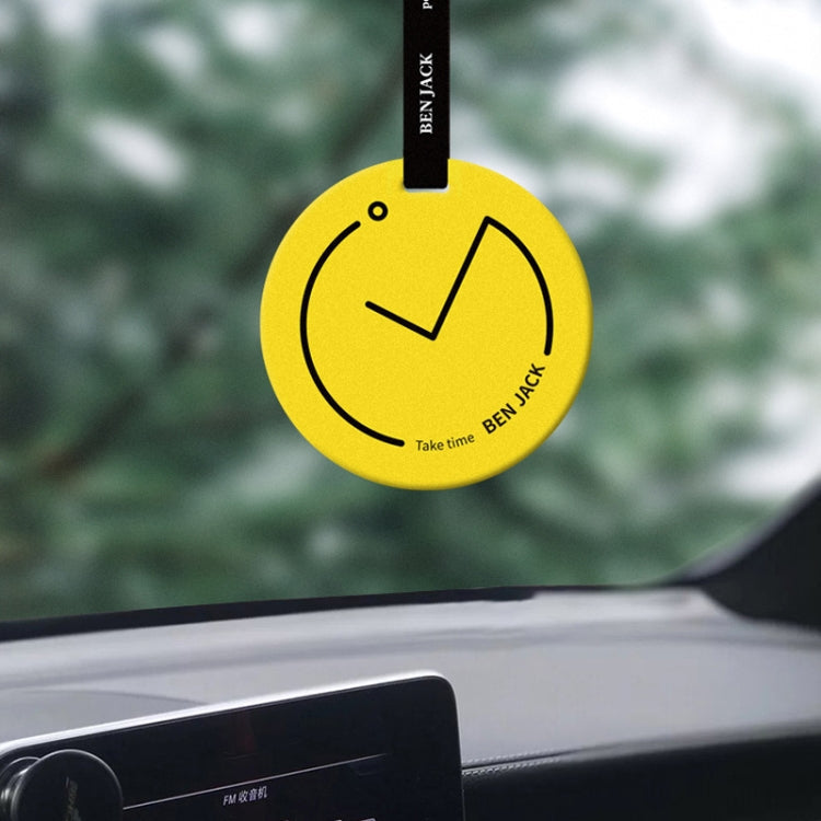 BEN.JACK Clock Car Long-lasting Light Fragrance Tablet Pendant(Secret Cedar Wood)