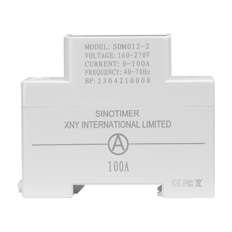 SINOTIMER DIN Rail AC Digital Display Current Voltage Power Electricity Multi-Function Tester, Model: SDM012-2
