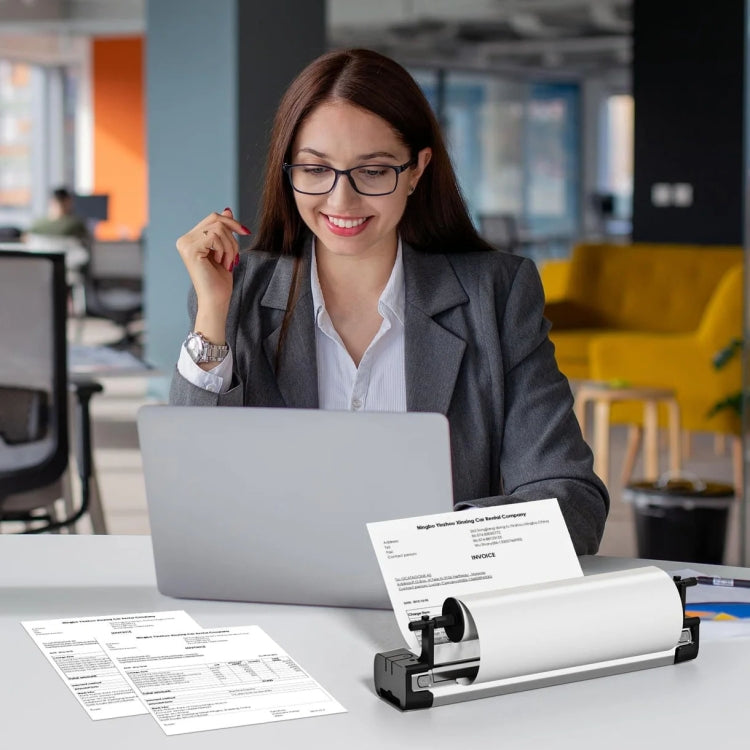 Phomemo 1 Roll Letter Thermal Paper Use With M08F Printer Holder For M832/M833/M834/M835/P831/Q302 Printer
