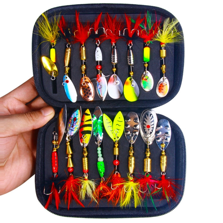 16pcs /Set HENGJIA SPB101 Spinning Dummy Bait Noise Metal Sequins Fishing Lure