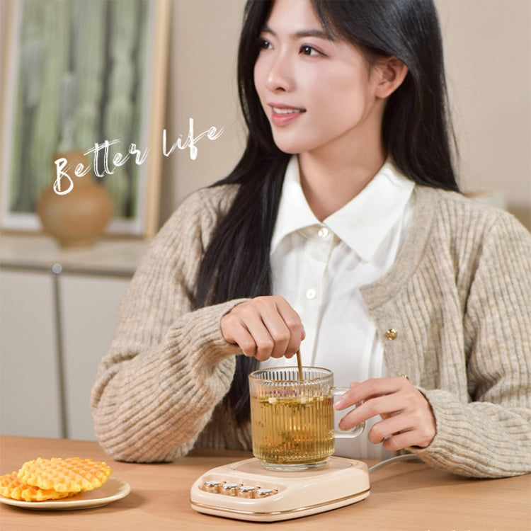 ICARER FAMILY IF-ND01 Smart Thermostatic Coaster Thermal Insulation Heating Base, CN Plug(Pink)