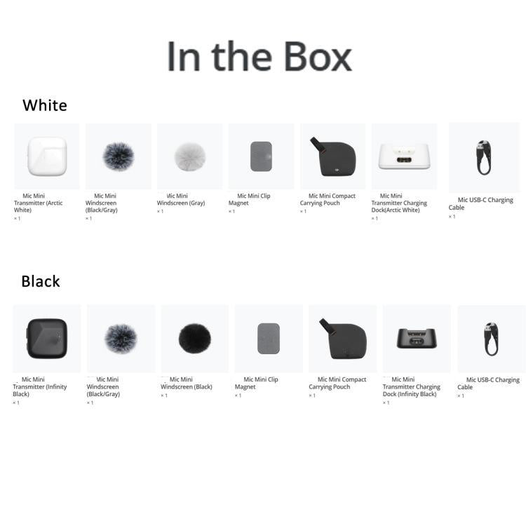 Original Transmitter For DJI Mic Mini (Black)