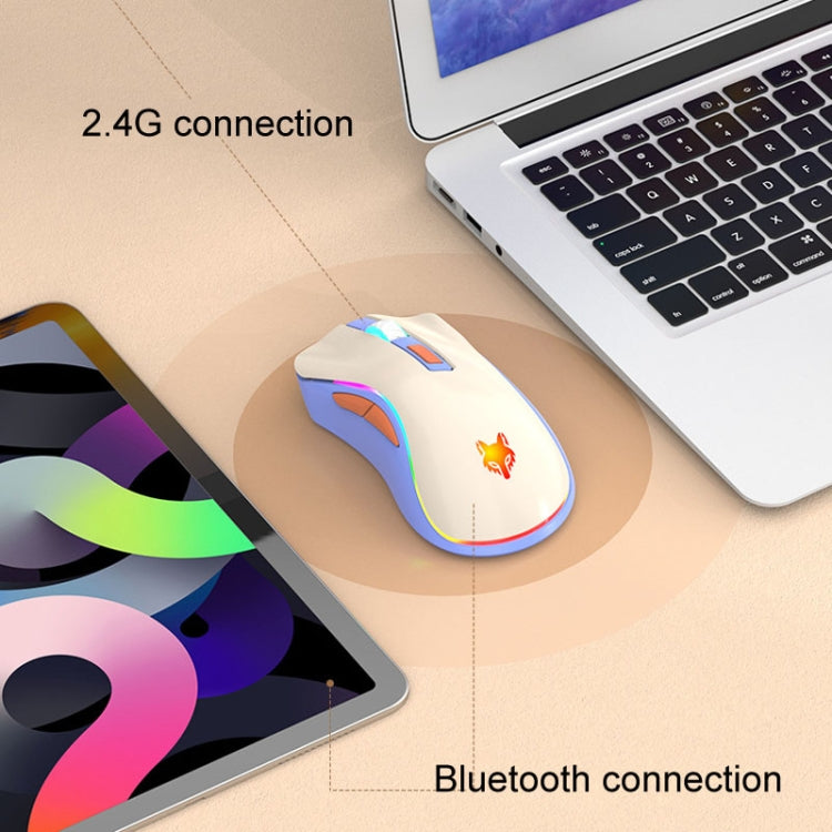 XUNSVFOX XYH52 Wireless Dual Mode Mouse Rechargeable And Silent Office Gaming Mouse(Lake Blue)