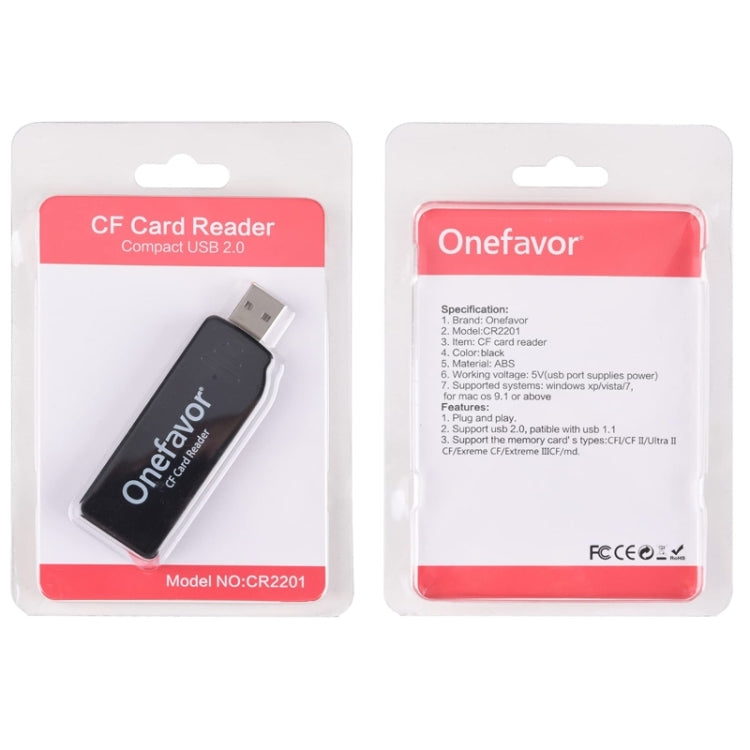 Onefavor USB2.0 High Speed Read And Write CF Card Reader, Model: USB Interface
