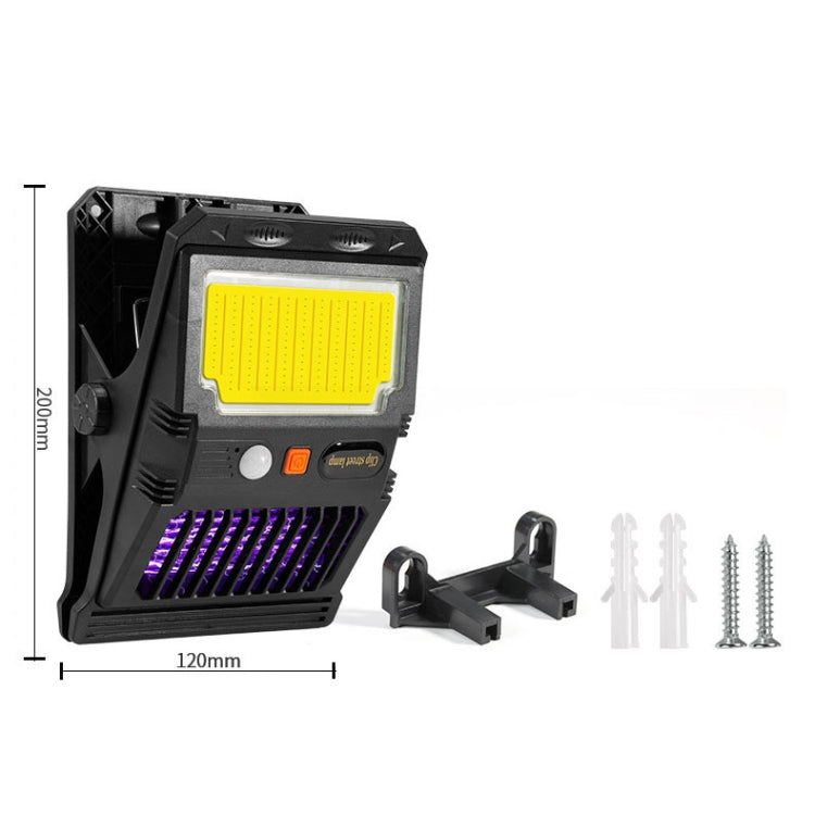 E-SMARTER W7105-1 Patch Solar Wall Lamp With Clip Mosquito Killer Lamp Portable Body Sensor Outdoor Garden Light