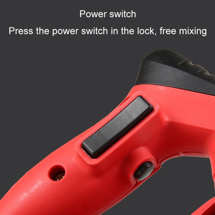 AOTUO 220V High Power Industrial Grade Electrical Mixer Handheld Concrete Paint Mixer(EU Plug Red)