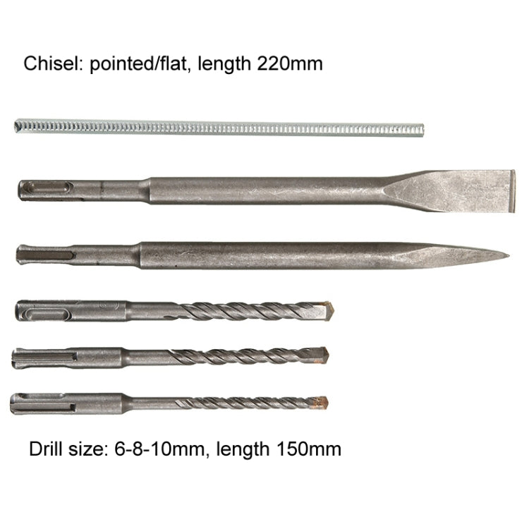 AOTUO Multifunction Electrical Drill Industrial Grade Concrete Triple Lightweight Power Hammer EU Plug, Model: 20 Model