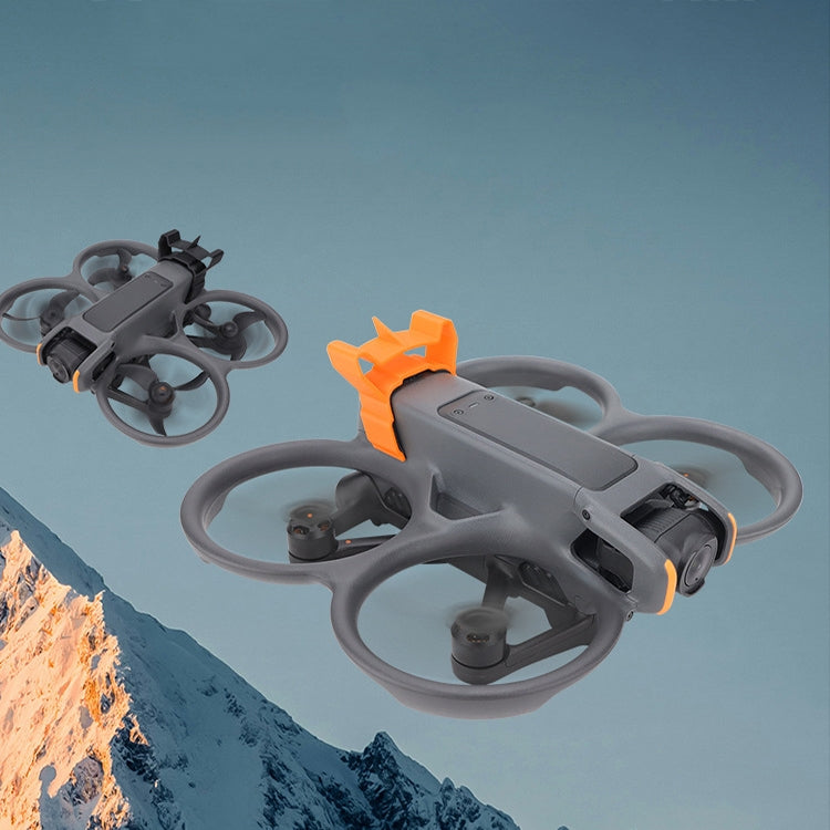 Pour DJI Avata 2 CQT Adhésif Ailettes de coupe de flux d'air de vol pour drones (Orange)