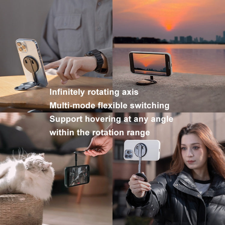 PGYTECH P-PG-017 Support de téléphone MagFlex magnétique MagSafe pour selfie (Noir classique)