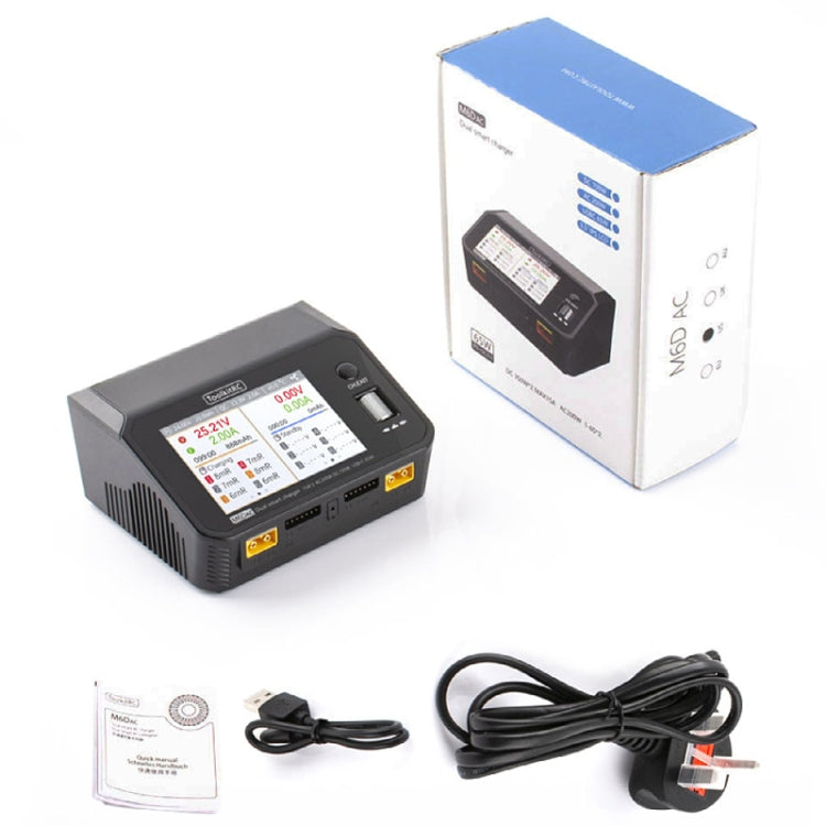 ToolkitRC M6DAC Dual Way Aeromodelling Drone Li-Po Battery Balance Charger(US Plug)