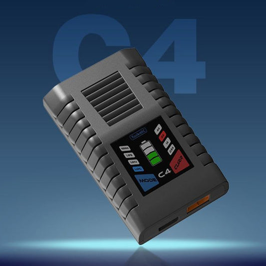 Chargeur équilibreur de batterie Li-Po simple ToolkitRC C4 50W pour drones (prise UE)
