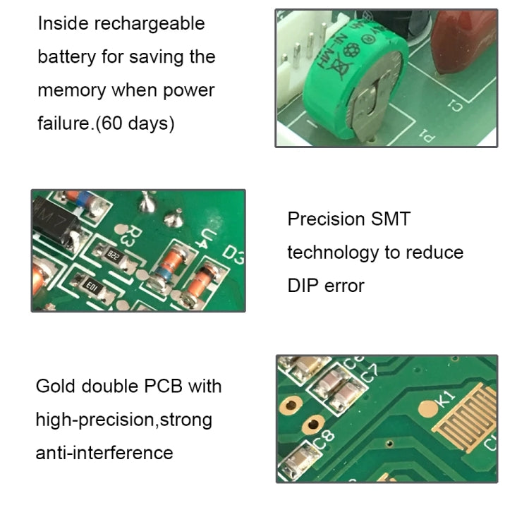 SINOTIMER CN101S-4 12V 1 Second Interval Digital LCD Timer Switch 7 Days Weekly Programmable Time Relay
