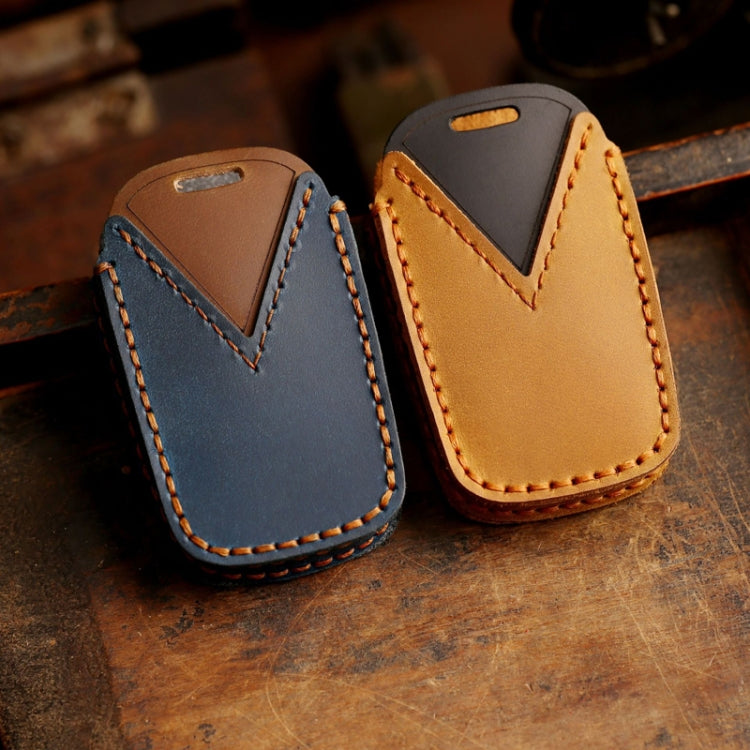 For Lexus RX270/ES240/LX570 Hallmo Car Key Cover, Color: 4 Keys Brown