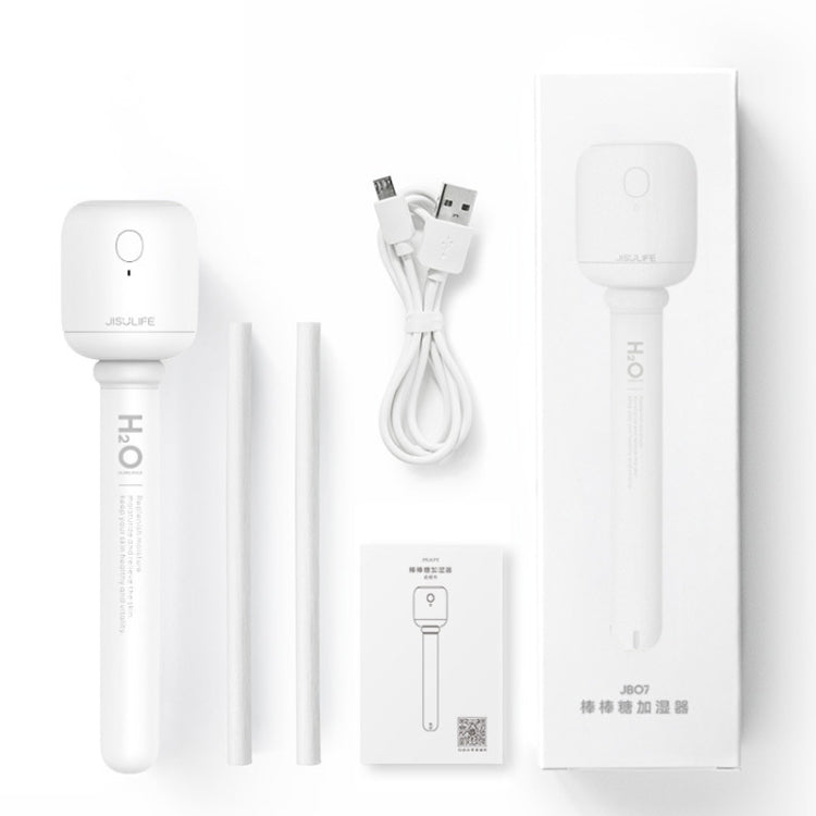 JisuLife JB07 Wireless High Mist Portable Humidifier, No Water Tank, Color: White 1100mAh