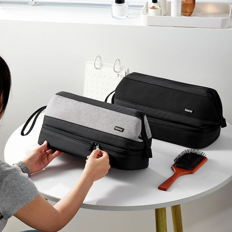 For Dyson Baona BN-DS005 Large-capacity Double-layer Hair Dryer Curling Iron Storage Bag(Black)