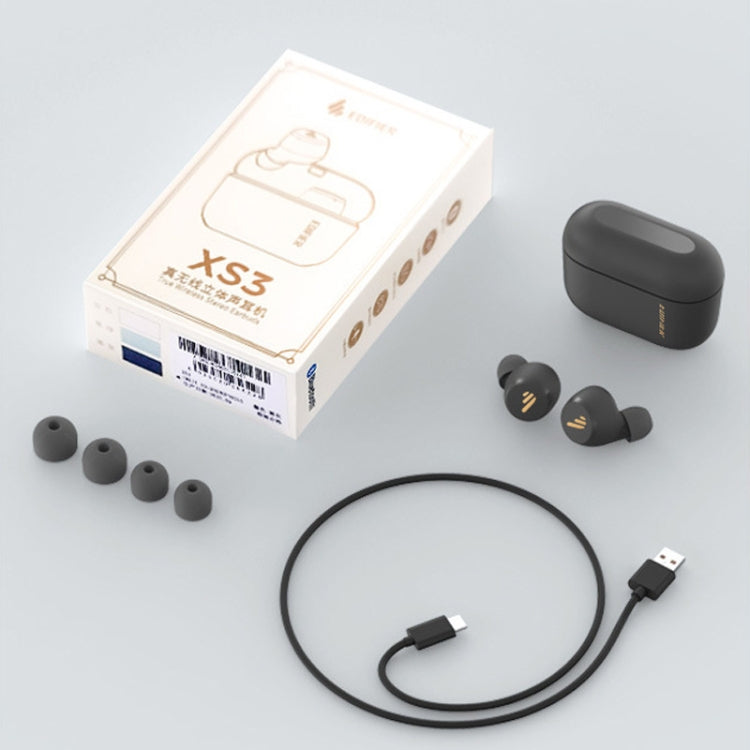 Écouteurs intra-auriculaires Bluetooth Edifier XS3, sans fil, réduction de bruit, pour le sport, sans fil, Standard (Gris)