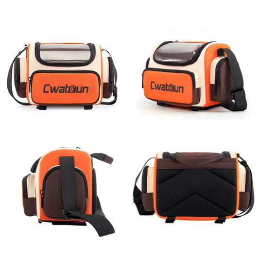 Cwatcun D121 Sacoche Bandoulière pour Appareil Photo, Sac Photo Numérique Étanche Grande Capacité Coloré, Couleur: Petit Orange Rouge