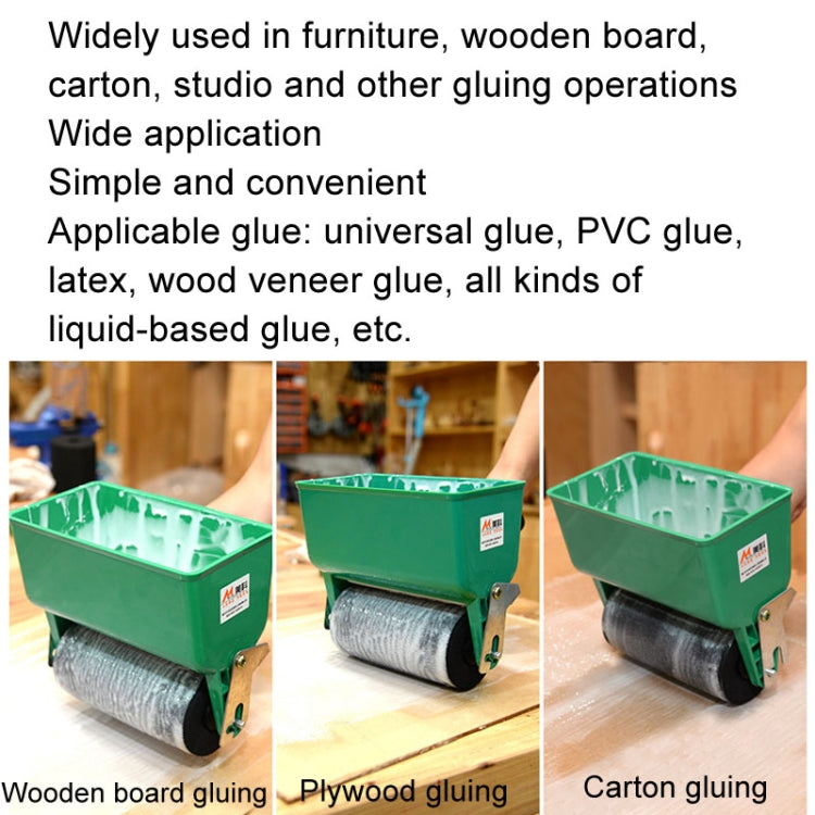 MYTEC Manual Glue Applicator Roller Type Gluer Small Manual Gluing Machine, Style: 6 inch Adjustable