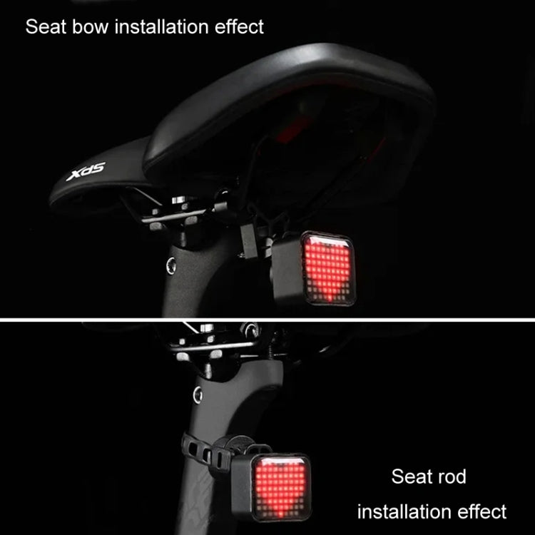 ESLNF Bicycle Tail Light Mountain Bike Smart Brake Sensor Auto Switch Waterproof Warning Lamp(Seatpost Mount)