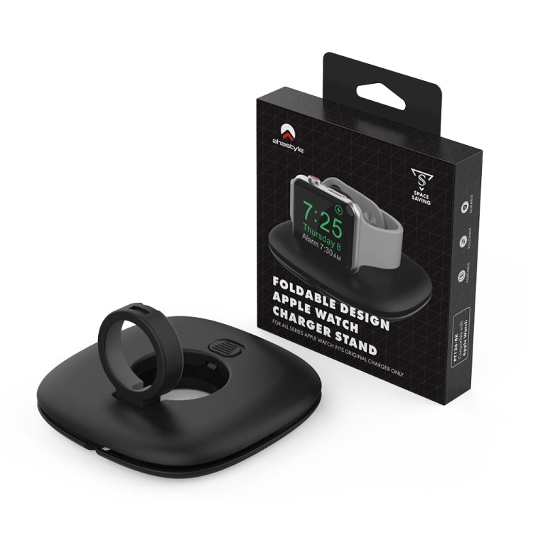 For Apple Watch AhaStyle PT126 Storage Folding Stand Plastic Charging Holder(White)