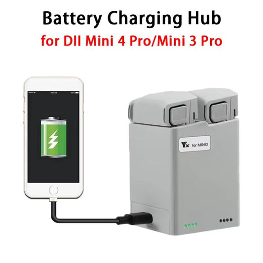 For DJI Mini 4 Pro / Mini 3 Pro / Mini 3 YX Dual-Way Charger Battery Manager With 35W EU Plug