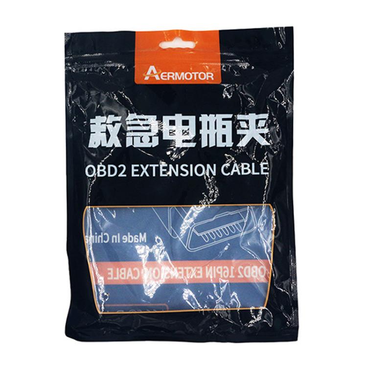 Connecteur OBD2 d'ECU de voiture AERMOTOR Clip de charge de batterie Protecteur d'arrêt d'urgence (rouge et noir)