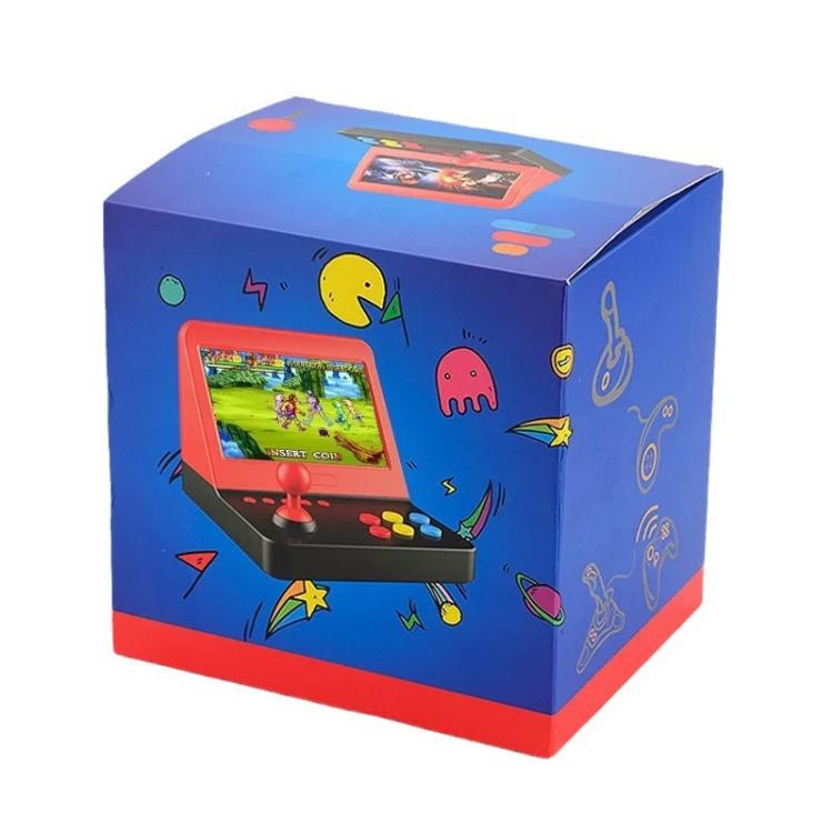 AMPOWN RETRO 7 inch Large Screen Handheld Console Rocker Game Player Open Source Retro Arcade, With Dual Grip(Black Red)