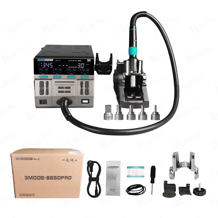 SUGON 8650Pro Curve Hot Air Soldering Station 1300W High Wind Power Maintenance Motherboard CPU Desoldering Station US Plug