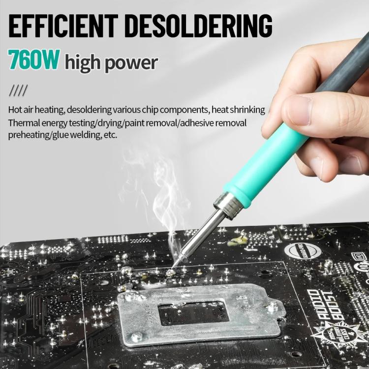 SUGON 212 2 In 1 Soldering Iron Dual Display Cell Phone Repair Hot Air Constant Temperature Soldering Station Combination Set EU Plug