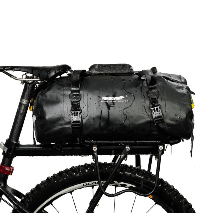 Rhinowalk RK19660 Multifunctional Waterproof Bicycle Rack Saddle Bag Outdoor Travel Bag(Black)